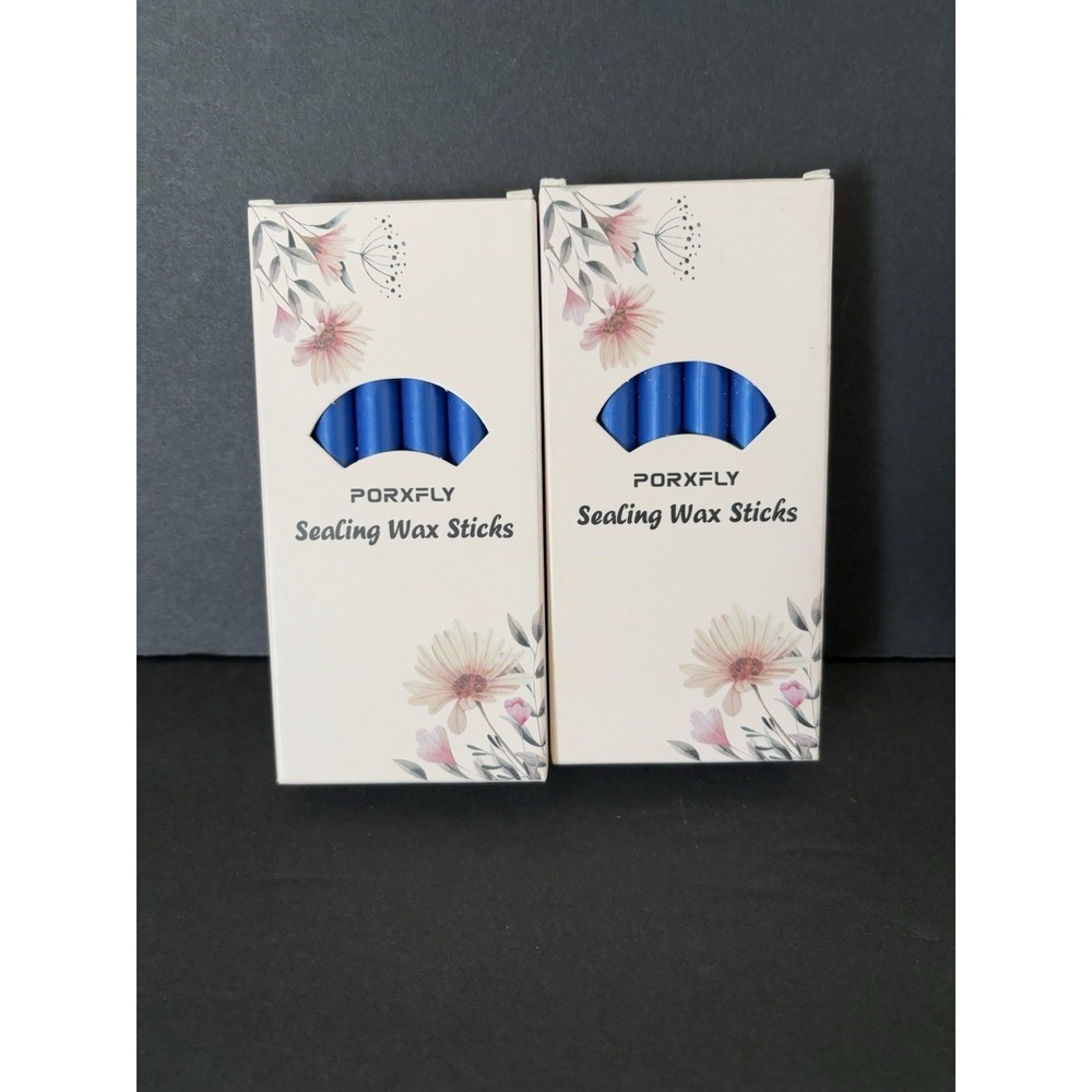 24Pcs BLUE Glue Gun Sealing Wax Sticks for Wax Seal Stamp - Perfect for Wedding - Picture 2 of 5